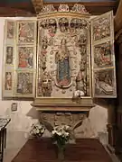 Chapelle Notre-Dame-de-Berven : le retable de l'Arbre de Jessé.