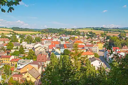 Vue générale de Polici nad Metují.