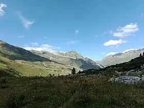 La pointe de Mya depuis la combe de la Neuva au sud-ouest.