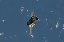 Séparation du module de service qui a propulsé Poisk jusqu'à la station (7 décembre)