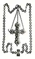 Croix d'une chaîne ayant appartenu à Anna Jagiellon.