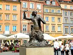 Statue de la Sirène de Varsovie