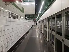 Vue générale du quai (39 mètres) en direction de Saint-Philibert