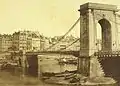 Pont de la Réforme et quai des Ormes en 1851 (photographie de Charles Marville).