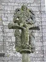 La croix de la Houssaye : partie sommitale.