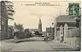 La rue principale et de l'ancienne église vers 1905.