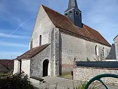 Porche ouest et mur sud.