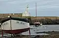Le port de pêche de Molène à marée basse 1.
