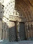 Façade de la Vierge Blanche (Virgen Blanca) dans la cathédrale de León.