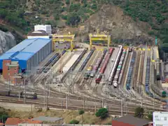 Les installations pour le trafic du fret.