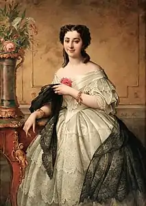 Portrait d'une dame de la société lyonnaise, localisation inconnue.