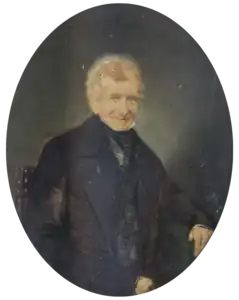 Portrait de son beau-père Jean-Baptiste van Dievoet (1775-1862) (1856), localisation inconnue.