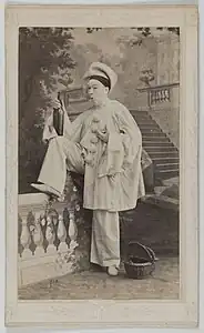 Portrait de Legrand Paul, pantomime, photographie.