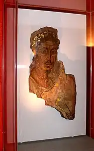 Portrait d'homme, oasis du Fayoum, Égypte, 110-130.