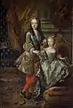 Louis XV avec Marie Anne Victoire d'Espagne, par François de Troy.