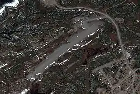 L'aéroport vu du ciel (en 2007 ou avant).