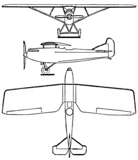 vue en plan de l’avion
