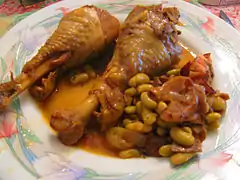 Poulet du Languedoc aux flageolets