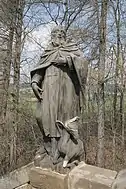 Statue de Félix de Valois, sanctuaire de Homole, église Notre-Dame des Douleurs, Borovnice (district de Rychnov nad Kněžnou), Tchéquie.