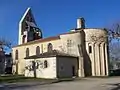 Vue sud-est de l'église Saint-Pierre-ès-Liens (déc. 2012)