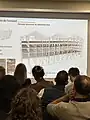 Présentation de la réhabilitation des structures bois des anciens entrepôts.
