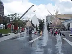 À la Place des festivalsen août 2011