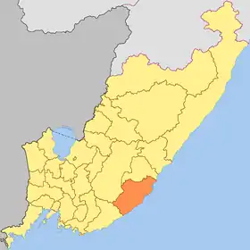 Localisation de Raïon d'Olga