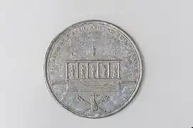 Médaille commémorative de la procession des reliques de saint Rémi avec quatrième châsse.