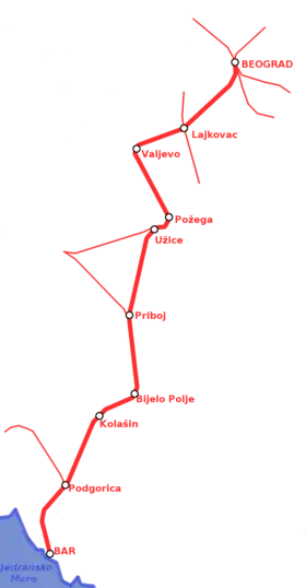 Voir la carte de la ligne.