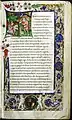 Frontispice enluminé avec lettre T dorée et historiée (1450), Université de València, Ms 0768