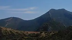 Vue du pic Santo Domingo (à droite).