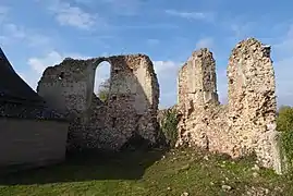 Chœur de la première église du XVIe siècle, incendiée en 1646.