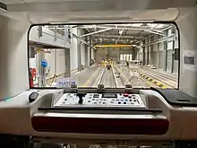 Pupitre provisoire de pilotage des rames MPL16