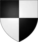 écartelé sable et argent