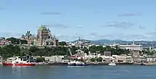 Le Vieux-Québec au bord du fleuve Saint-Laurent.