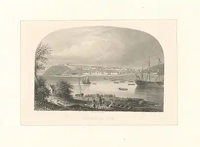 Quebec in 1775 (vers 1850), eau-forte et burin