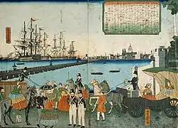 La Reine Victoria près de la Tamise (35.9 x 24.7 cm).