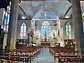 Quimper : la chapelle de Ty Mamm Doué, vue intérieure d'ensemble