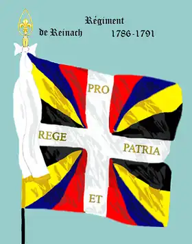 régiment de Rheinach de 1786 à 1791