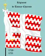 Régiment de Tonnay-Charente de 1729 à 1731