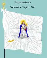 drapeau colonel 1740