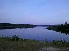 Vue depuis la digue secondaire.