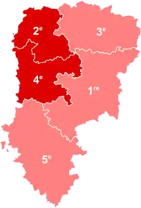 Nuance politique des députés élus dans chaque circonscription au 2e tour dans l'Aisne.