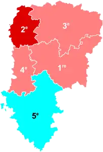 Nuance politique des députés élus dans chaque circonscription au 2e tour dans l'Aisne.