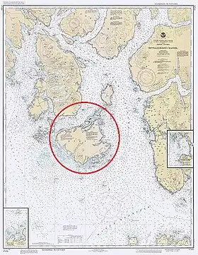 Carte de l'île Duke.