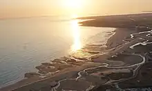 Vue aérienne à contre-jour