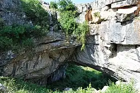 Pont de Dieu, formation karstique dans le plateau Mehedinți