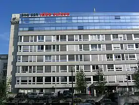 Bâtiment de la Radio télévision suisse (RTS) à Lausanne, siège de la radio.