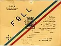 Carte QSL de F9LL, France (1950).