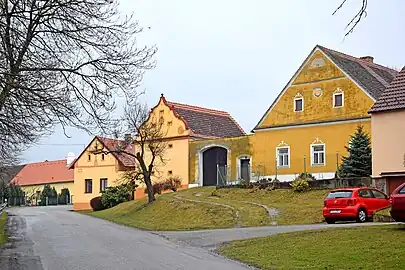 Maisons à Radošovice.